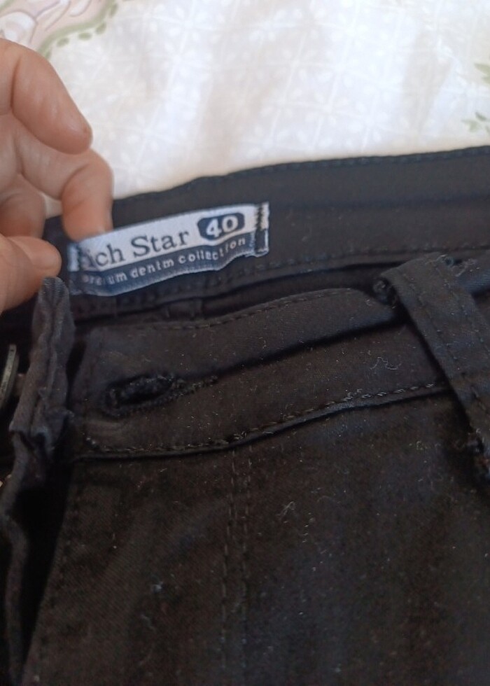 Likralı siyah pantolon  - Görsel 2