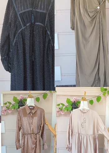 Suud Collection Kadın Lacivert Bağcıklı Uzun Elbise