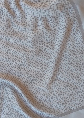 Bej Gri Düz Desen Eşarp - Görsel 8