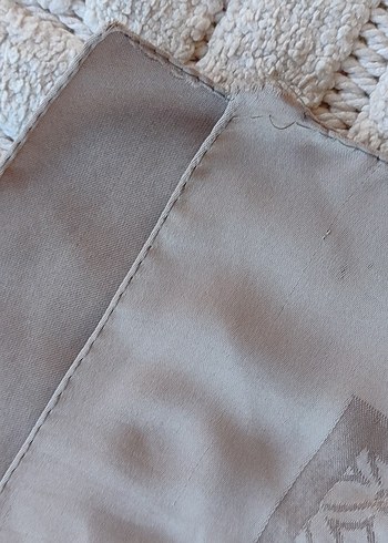 Bej Gri Düz Desen Eşarp - Görsel 10