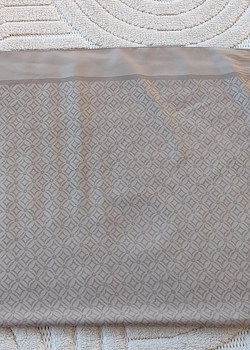 Bej Gri Düz Desen Eşarp - Görsel 7