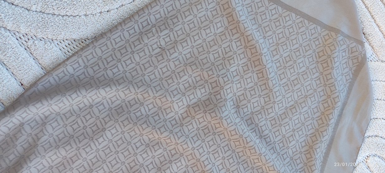 Bej Gri Düz Desen Eşarp - Görsel 4