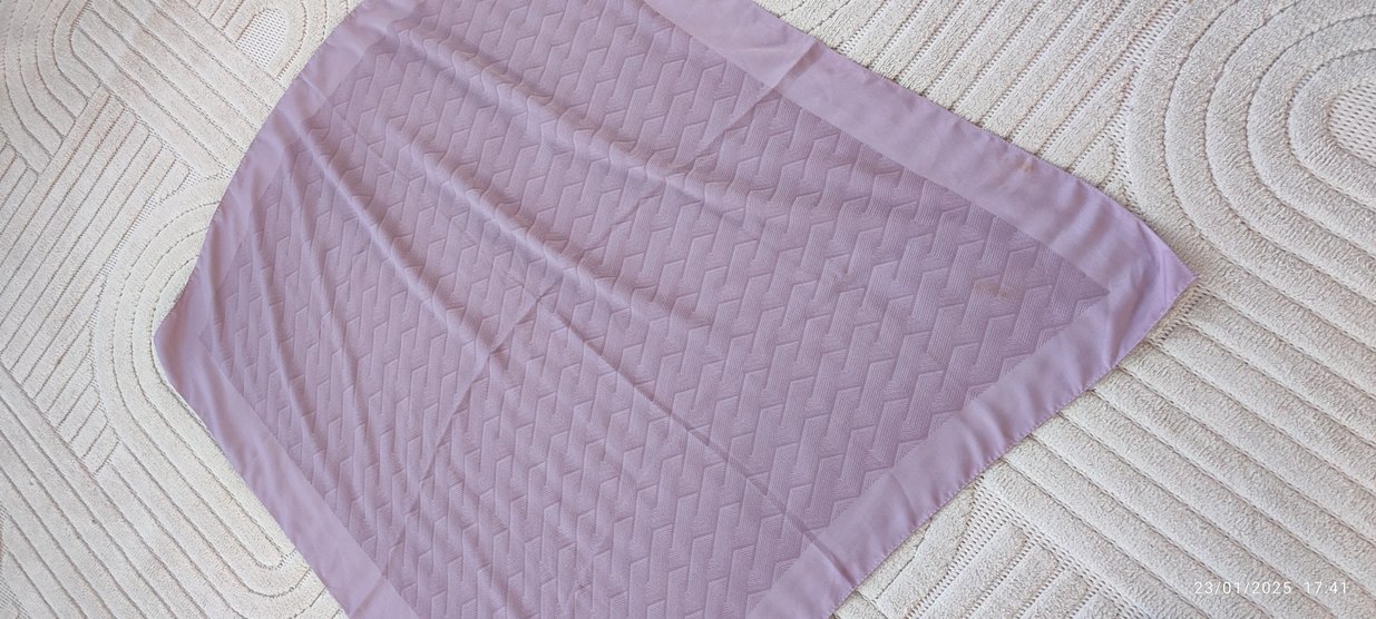 Pastel Mor Düz Desenli Eşarp - Görsel 3