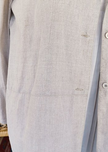 Keten gömlek ceket - Görsel 2