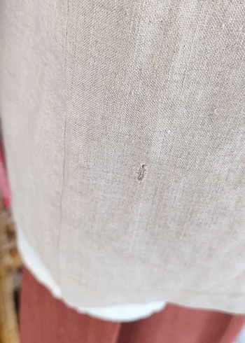 Keten gömlek ceket - Görsel 6