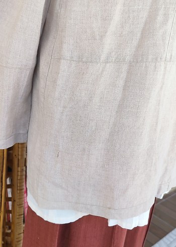 Keten gömlek ceket - Görsel 4