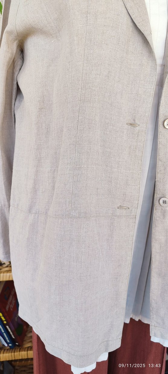 Keten gömlek ceket - Görsel 2