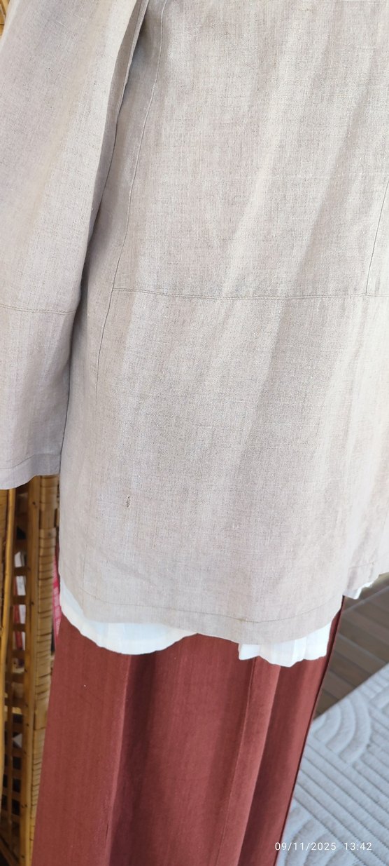 Keten gömlek ceket - Görsel 4