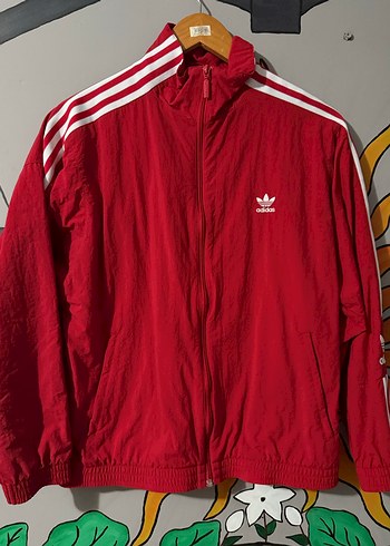 Kırmızı Adidas orijinal ceket