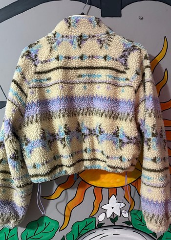Pull and Bear Bohem Tarzı Peluş Ceket M beden