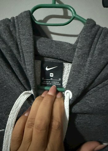 Nike Gri erkek - kadın Kapüşonlu Sweatshirt Nike orijinal