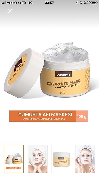 Yumurta akı maskesi luis bien