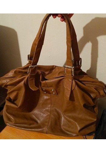 American Vintage Vintage Kahverengi Deri Kol Cantasi 2000s