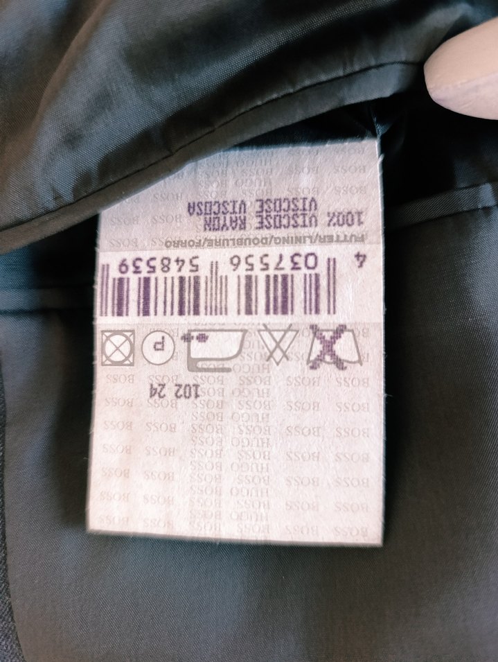 Hugo Boss Super 100 Saf Yün Klasik Ceket L — görsel 12/12