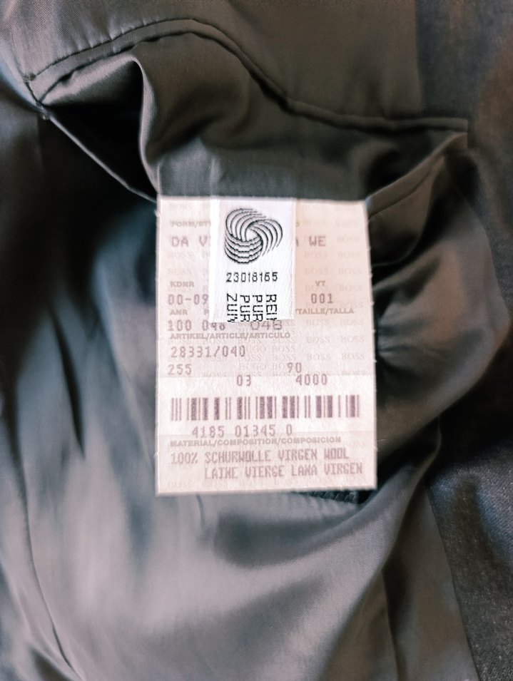 Hugo Boss Super 100 Saf Yün Klasik Ceket L — görsel 10/12