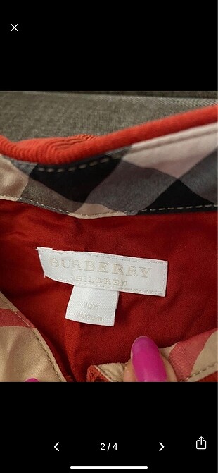 Burberry kadife elbise burberry