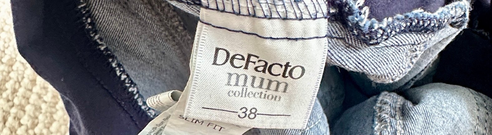 Koyu Lacivert Hamile Kot Pantolon - Görsel 3