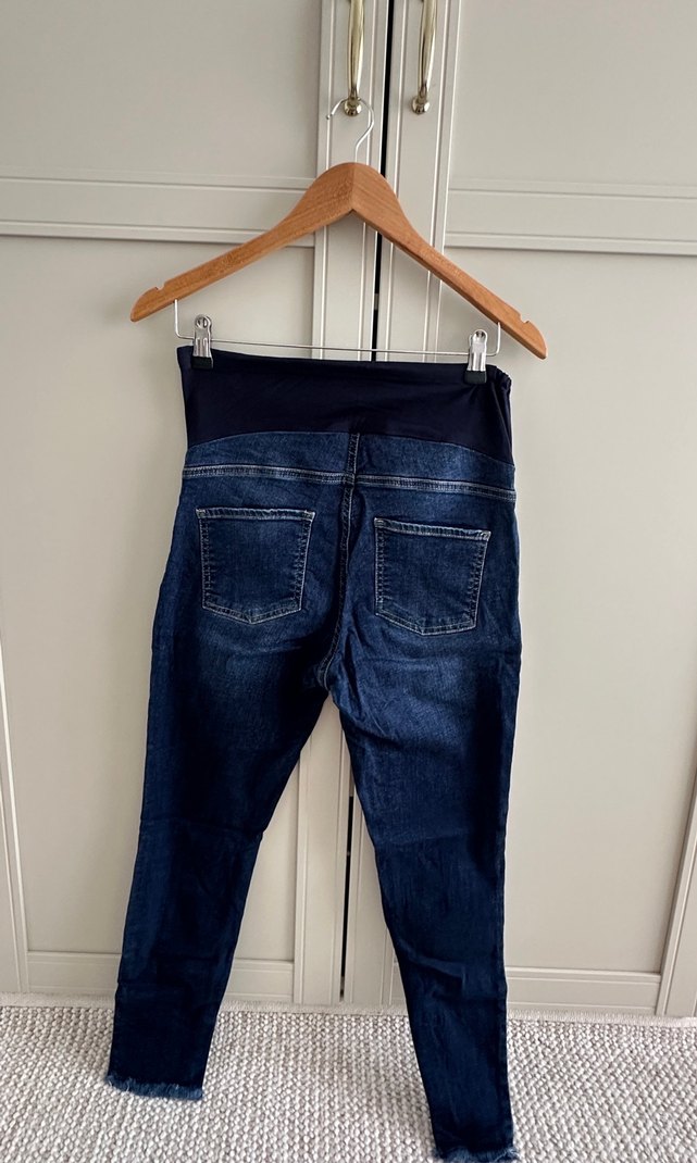 Koyu Lacivert Hamile Kot Pantolon - Görsel 2