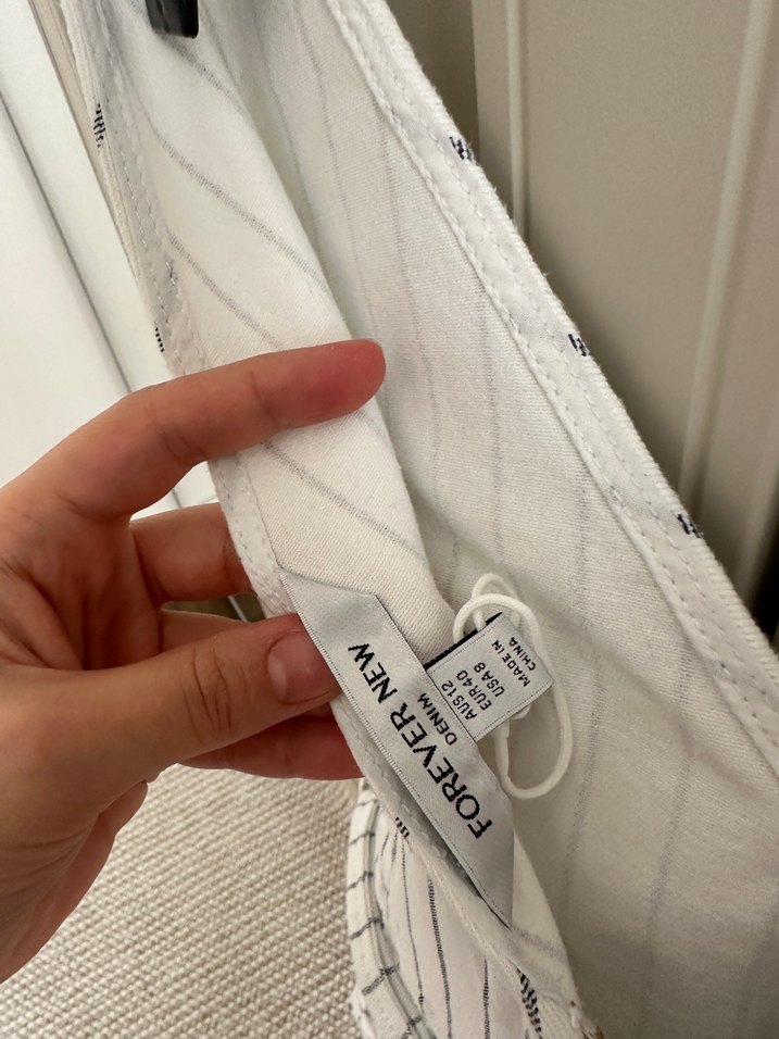 Düğmeli Çizgili Hamile Tulum Midi Boy - Görsel 4