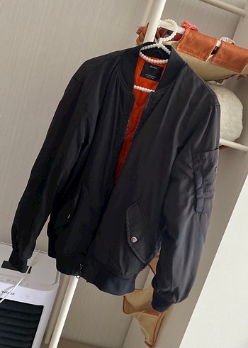Bershka Siyah Bomber Ceket
