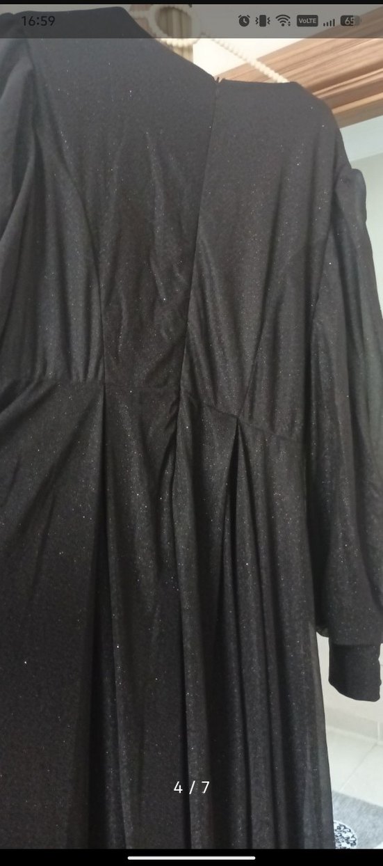 siyah tesettür abiye - Görsel 4
