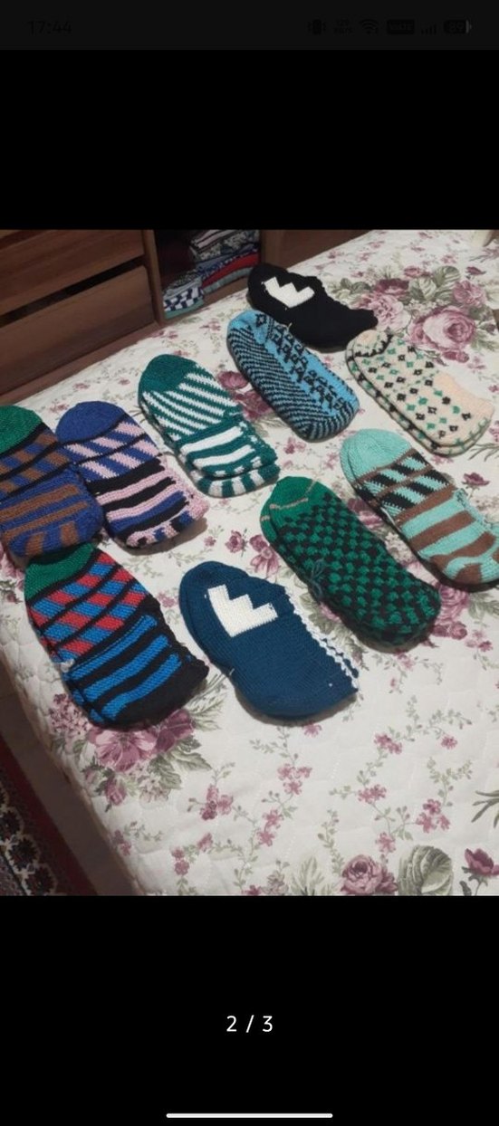 Renkli Örgü Çorap Seti - Görsel 2