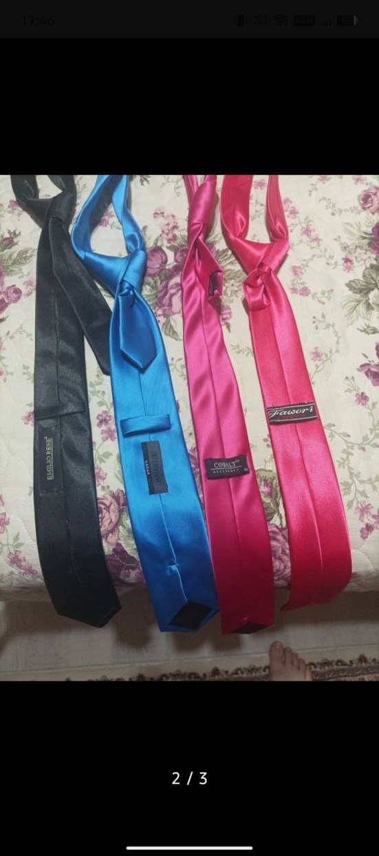 Erkek Çok Renkli Kravat Seti - Görsel 2