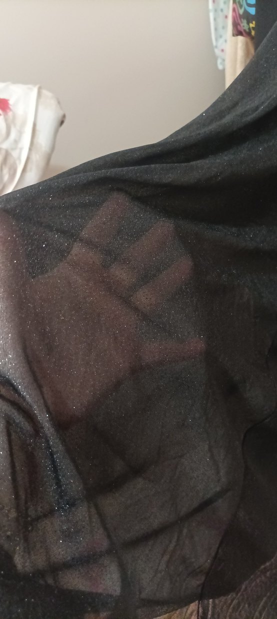 siyah simli abiye elbise - Görsel 3