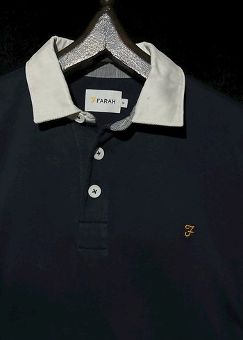 Lacivert Denim Polo Yaka Tişört - Görsel 4