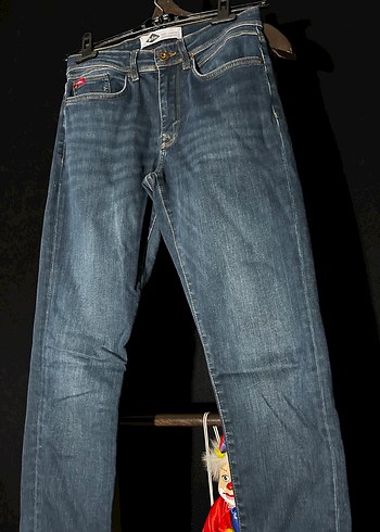 Lacivert Slim Fit Denim Pantolon - Görsel 3