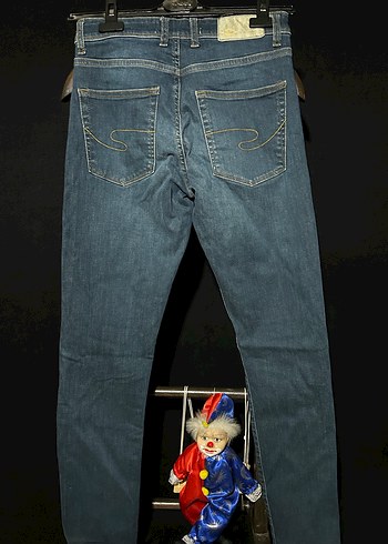 Lacivert Slim Fit Denim Pantolon - Görsel 5