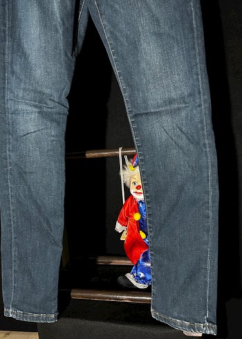 Lacivert Slim Fit Denim Pantolon - Görsel 2