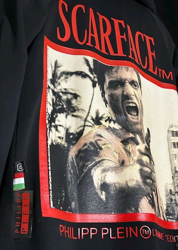 Siyah Nakışlı Fermuarlı Hırka - Görsel 6