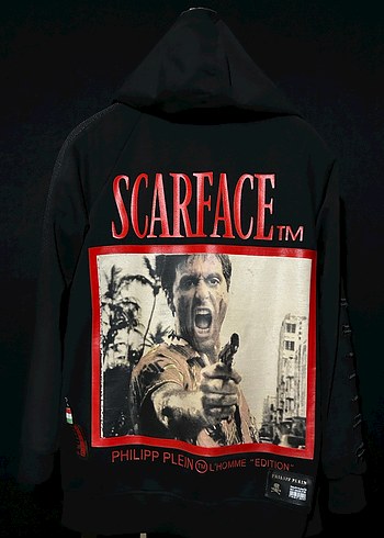 Siyah Nakışlı Fermuarlı Hırka - Görsel 7