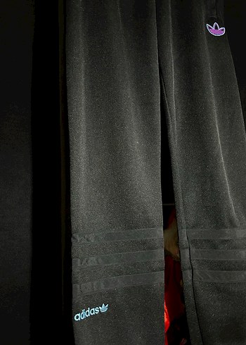 Adidas Siyah Fermuarlı Spor Eşofman Altı - Görsel 4