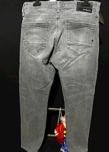 Gri Denim Pantolon - Görsel 5