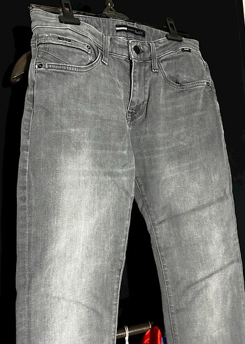 Gri Denim Pantolon - Görsel 4