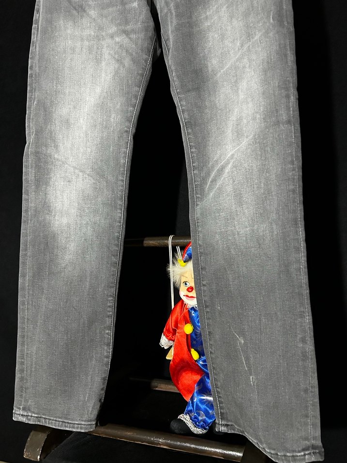 Gri Denim Pantolon - Görsel 2