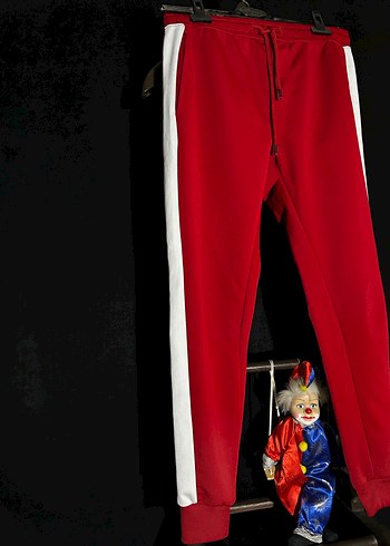 Erkek Kırmızı Eşofman Altı - Görsel 3