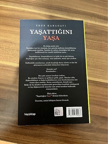  Yaşattıgını yaşa orijinal kitap