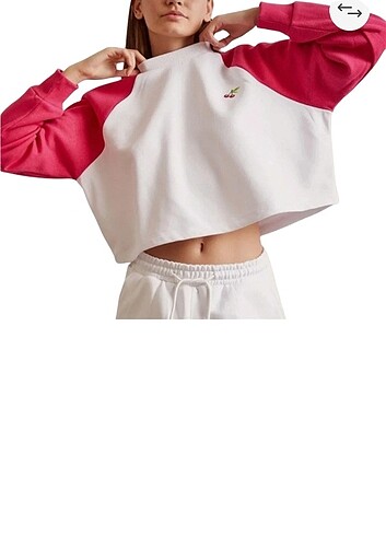 Kadın crop sweat 