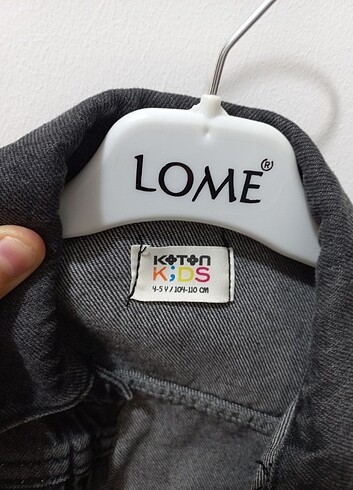 Koton 4 yaş siyah kot ceket