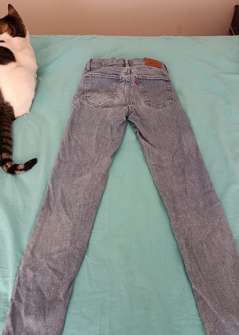 Levis Acik Gri Slim Fit Jean