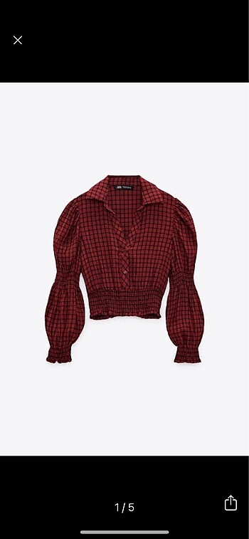 Zara crop bluz