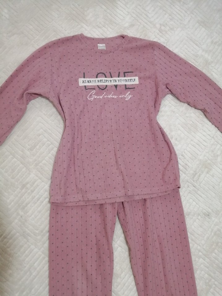 Pembe Kadın Pijama Takımı - Görsel 3