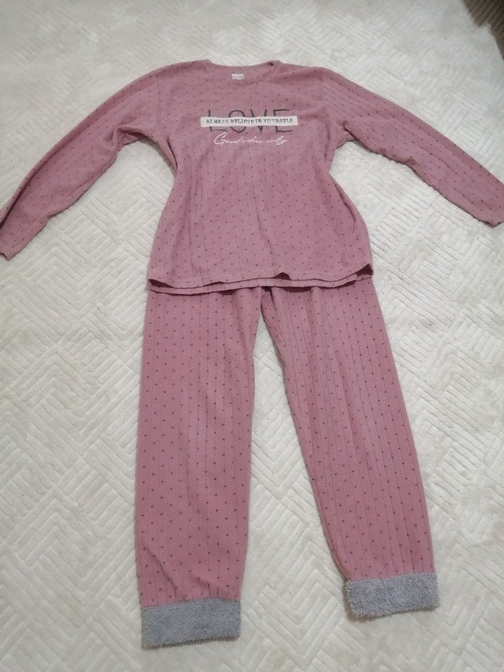 Pembe Kadın Pijama Takımı - Görsel 4