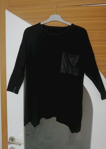 Siyah penye bluz - Görsel 3