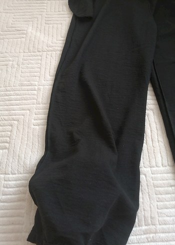 Siyah  bol paça  pantolon - Görsel 5