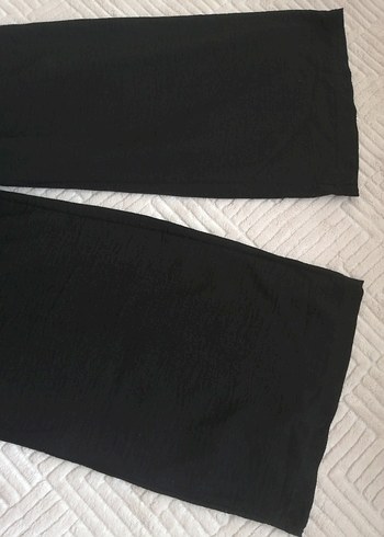 Siyah  bol paça  pantolon - Görsel 4