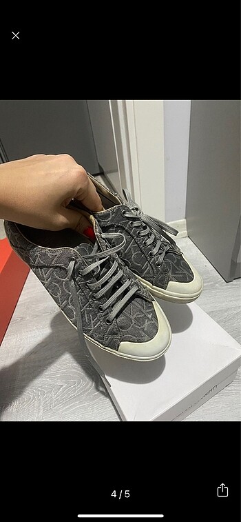 39 Beden gri Renk Calvin Klein Kadın Sneaker